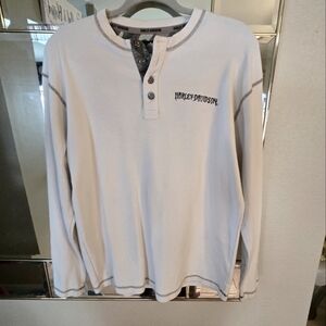 Harley Davidson Long Sleeve Thermal Shirt Size M